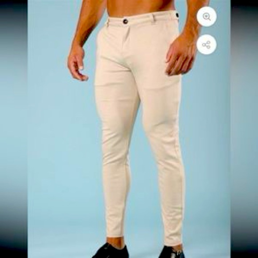 Youngla Dapper Stretch Khaki Chino Pants Men’s 34x32